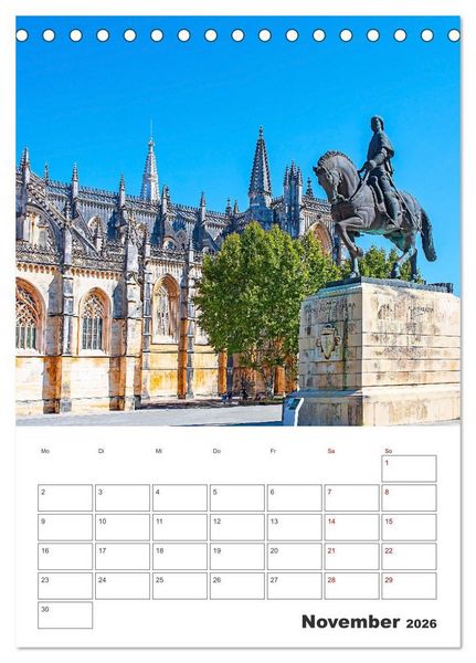 Produktbild: Portugal - ein Traumreiseziel (Tischkalender 2026 DIN A5 hoch), CALVENDO Monatskalender