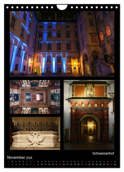 Produktbild: Die Hofburg zu Wien (Wandkalender 2026 DIN A4 hoch), CALVENDO Monatskalender