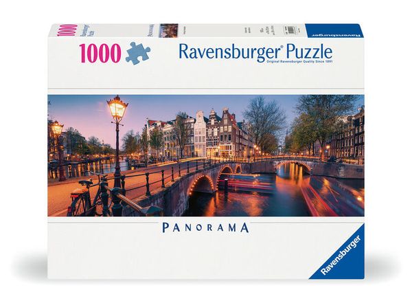 Produktbild: Erwachsenenpuzzle 1000 Teile - Abend in Amsterdam