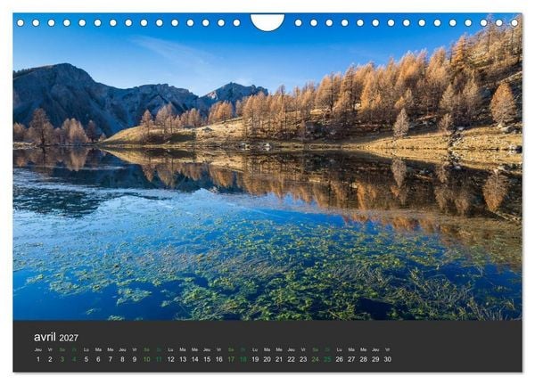 Produktbild: Lacs de montagne. Miroir des cimes (Calendrier mural 2027 DIN A4 vertical), CALVENDO calendrier mensuel