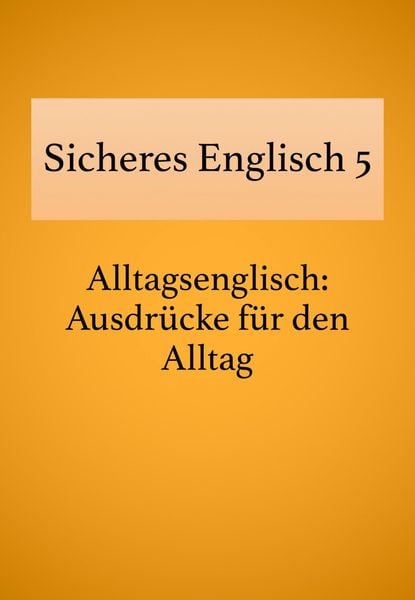 Produktbild: Sicheres Englisch 5