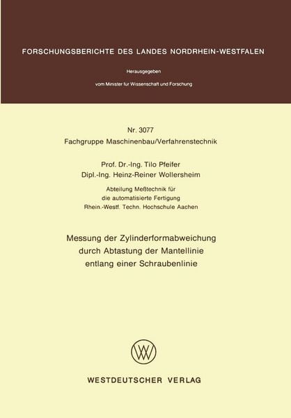 Produktbild: Messung der Zylinderformabweichung durch Abtastung der Mantellinie entlang einer Schraubenlinie