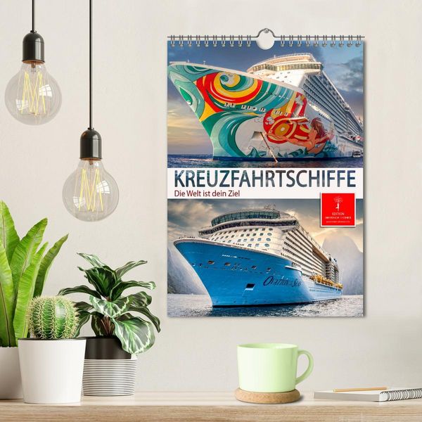 Produktbild: Kreuzfahrtschiffe - die Welt ist dein Ziel (Wandkalender 2026 DIN A4 hoch), CALVENDO Monatskalender