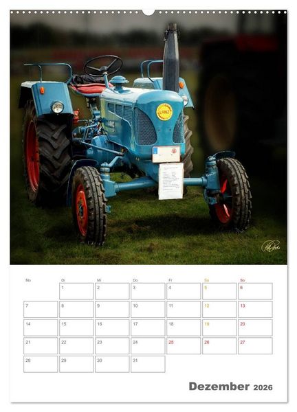 Produktbild: Oldtimer - mein Trecker (hochwertiger Premium Wandkalender 2026 DIN A2 hoch), Kunstdruck in Hochglanz