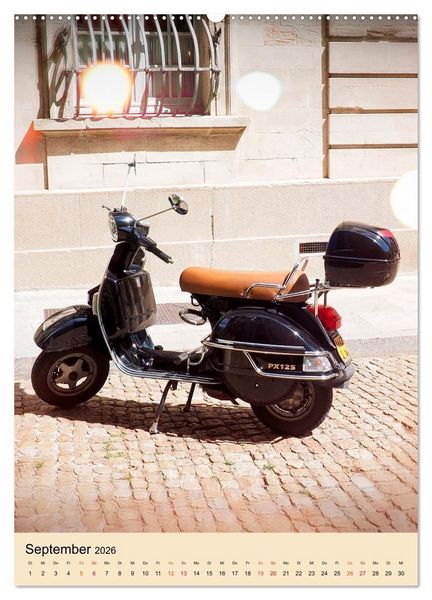 Produktbild: Meine Roller Vesparade (hochwertiger Premium Wandkalender 2026 DIN A2 hoch), Kunstdruck in Hochglanz
