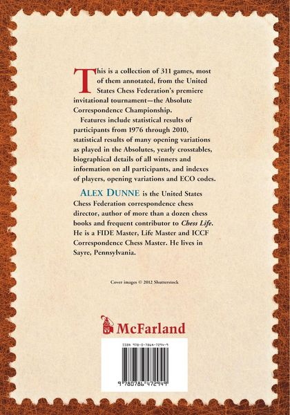 Produktbild: The Absolute Correspondence Championship of the United States Chess Federation, 1976-2010