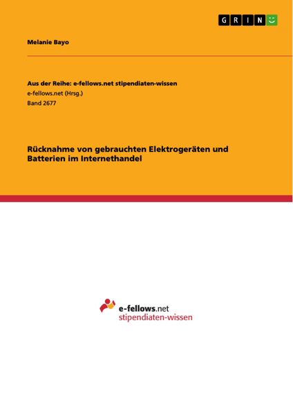 Produktbild: R&uuml;cknahme von gebrauchten Elektroger&auml;ten und Batterien im Internethandel