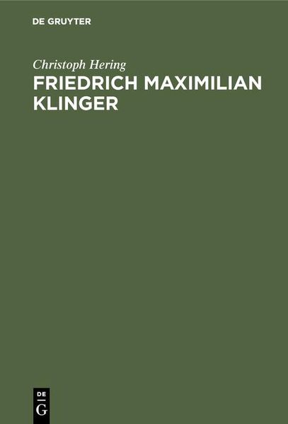 Produktbild: Friedrich Maximilian Klinger