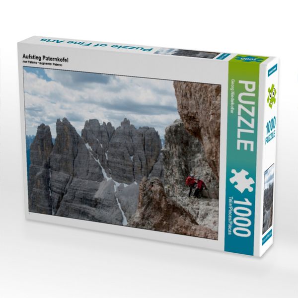 CALVENDO Puzzle Aufstieg Paternkofel | 1000 Teile Lege-Größe 64x48cm Foto-Puzzle für glückliche Stunden