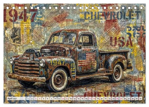 Produktbild: Patina und PS (Tischkalender 2027 DIN A5 quer), CALVENDO Monatskalender