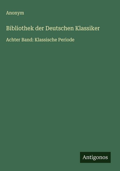 Produktbild: Bibliothek der Deutschen Klassiker