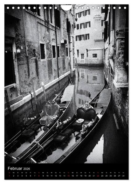Produktbild: Venice Noir - Das etwas andere Venedig (Wandkalender 2026 DIN A4 hoch), CALVENDO Monatskalender
