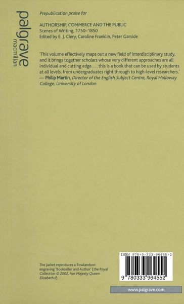 Produktbild: Authorship, Commerce and the Public
