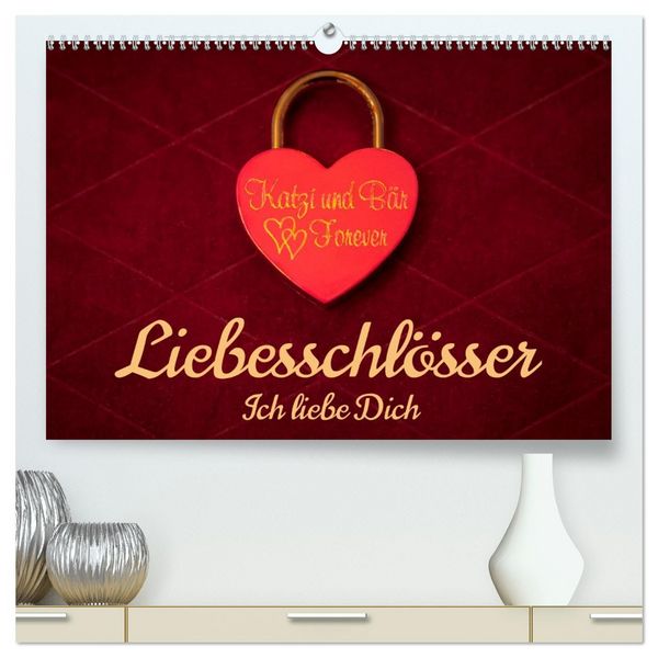Produktbild: Liebesschl&ouml;sser, Ich liebe Dich (hochwertiger Premium Wandkalender 2026 DIN A2 quer), Kunstdruck in Hochglanz