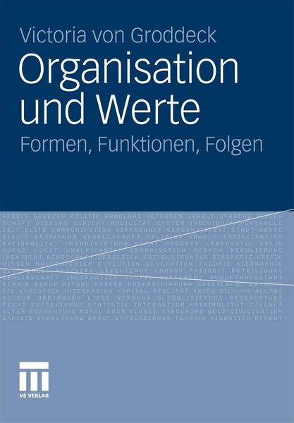 Produktbild: Organisation und Werte