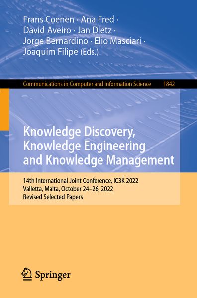 Produktbild: Knowledge Discovery, Knowledge Engineering and Knowledge Management