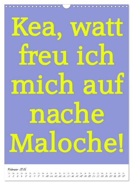 Produktbild: Spr&uuml;che aus&acute;m Pott (Wandkalender 2026 DIN A3 hoch), CALVENDO Monatskalender