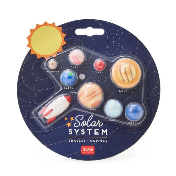 Produktbild: Legami Set mit 9 Radiergummis - Weltall