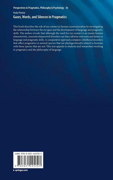 Produktbild: Gazes, Words, and Silences in Pragmatics