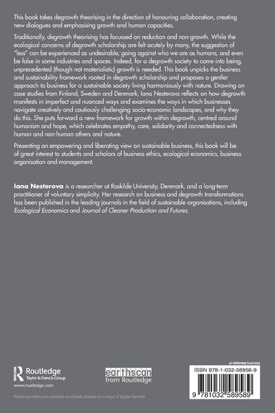 Produktbild: Degrowth, Depth and Hope in Sustainable Business