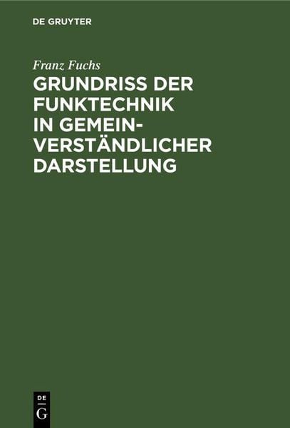 Produktbild: Grundri&szlig; der Funktechnik in gemeinverst&auml;ndlicher Darstellung