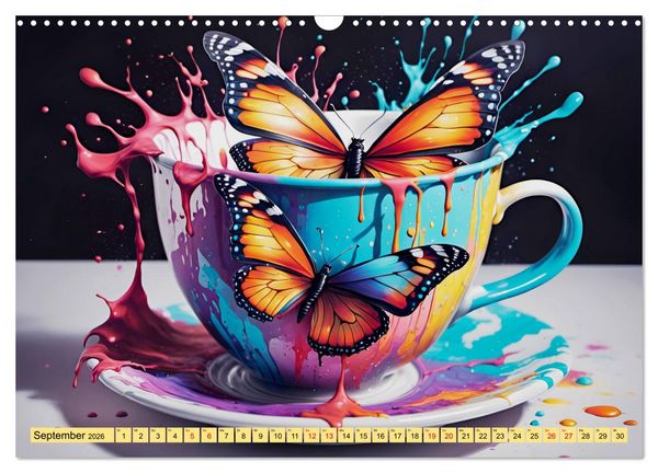 Produktbild: Tierische Kaffeestunden (Wandkalender 2026 DIN A3 quer), CALVENDO Monatskalender