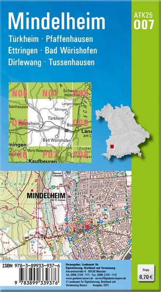 Produktbild: Mindelheim 1:25 000