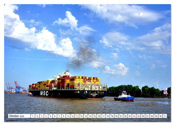 Produktbild: KURS HAMBURG (Wandkalender 2026 DIN A3 quer), CALVENDO Monatskalender