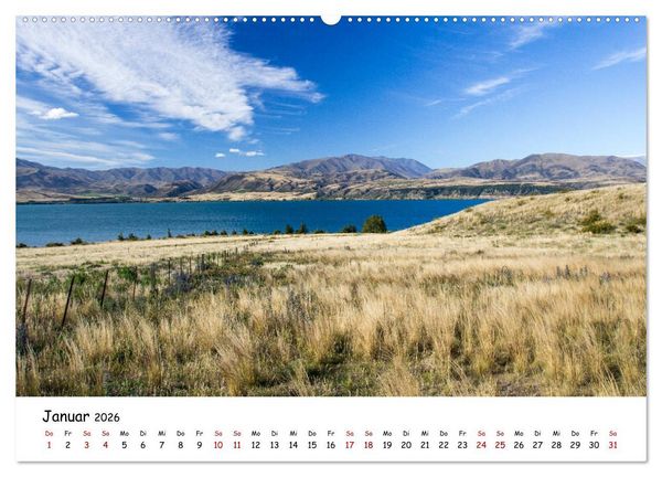Produktbild: Neuseeland-Aotearoa, Land der wei&szlig;en Wolke (hochwertiger Premium Wandkalender 2026 DIN A2 quer), Kunstdruck in Hochglanz