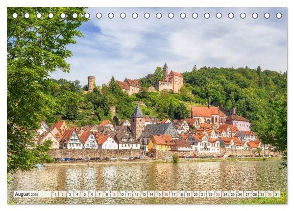 Produktbild: Romantisches Neckartal (Tischkalender 2026 DIN A5 quer), CALVENDO Monatskalender