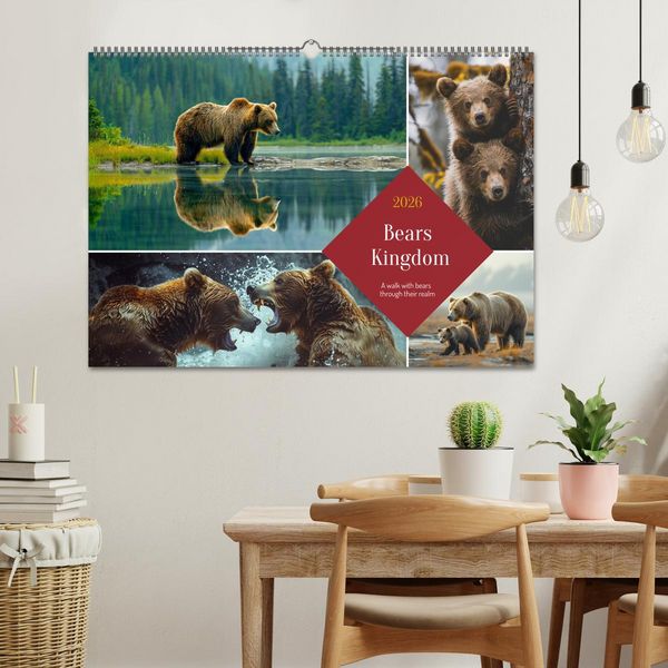 Produktbild: Bears Kingdom (Wall Calendar 2026 DIN A2 landscape), CALVENDO 12 Month Wall Calendar
