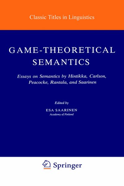 Produktbild: Game-Theoretical Semantics