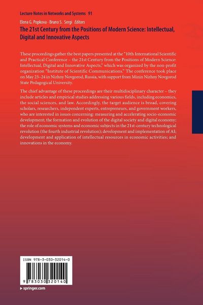 Produktbild: The 21st Century from the Positions of Modern Science: Intellectual, Digital and Innovative Aspects