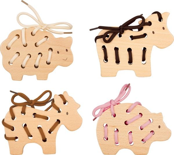 Produktbild: F&auml;delspiel Pferd Kuh Schwein Schaf / Spiegelburg minis