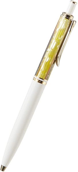 Produktbild: Pelikan Kugelschreiber Souver&auml;n&reg; K400, 24-Karat vergoldete Zierelemente, Druckmechanik, Schildpatt-Wei&szlig;