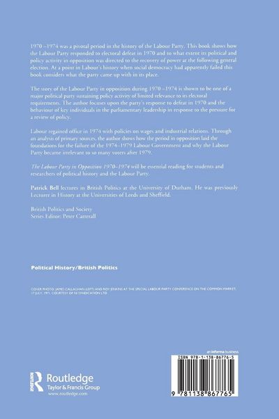 Produktbild: The Labour Party in Opposition 1970-1974
