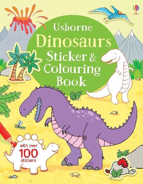 Produktbild: Taplin, S: Dinosaurs Sticker & Colouring Book