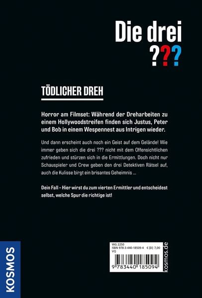 Produktbild: Die drei ??? Dein Fall, T&ouml;dlicher Dreh