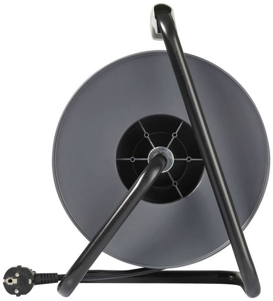 Produktbild: Sygonix SY-5655928 Kabeltrommel 50m Schwarz Schutzkontakt-Stecker