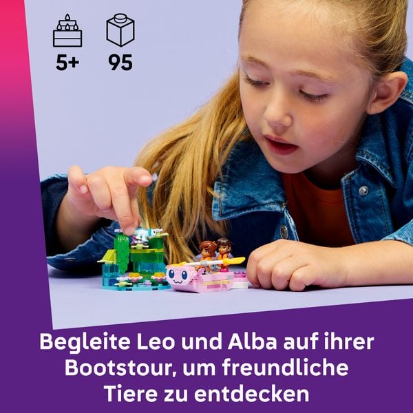 Produktbild: LEGO Friends 42681 Axolotl-Abenteuerboot, Spielzeug mit Tierfiguren