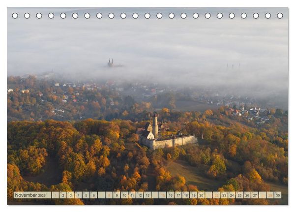 Produktbild: Oberfranken aus der Vogelperspektive (Tischkalender 2026 DIN A5 quer), CALVENDO Monatskalender