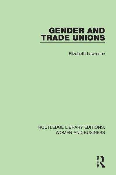 Produktbild: Gender and Trade Unions