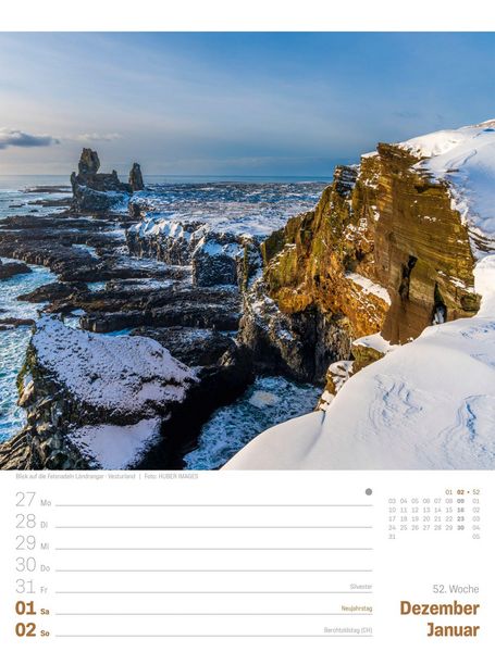 Produktbild: Island Wochenplaner Kalender 2027 | Die Insel aus Feuer und Eis
