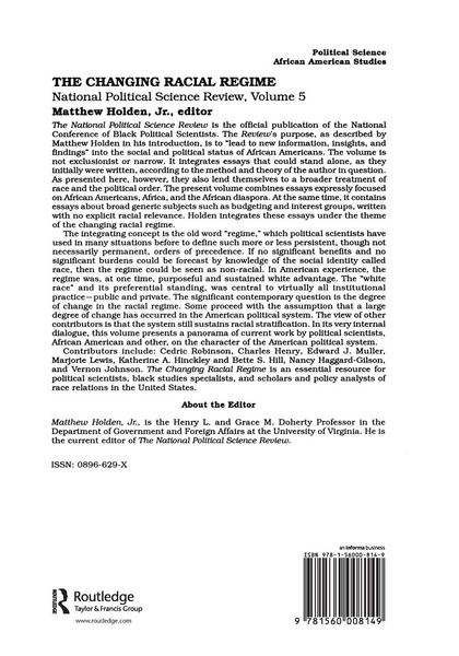 Produktbild: The Changing Racial Regime