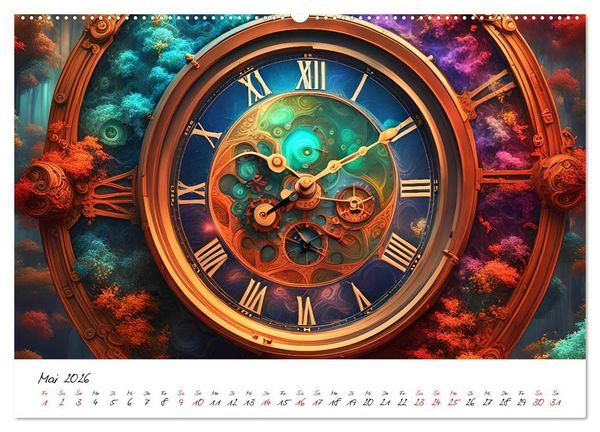 Produktbild: Abstrakte Zeitspr&uuml;nge (Wandkalender 2026 DIN A2 quer), CALVENDO Monatskalender