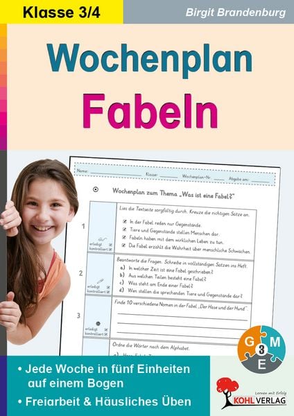 Produktbild: Wochenplan Fabeln / Klasse 3-4