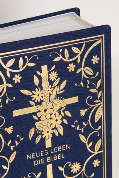 Produktbild: Neues Leben. Die Bibel - Golden Grace Edition, Marineblau