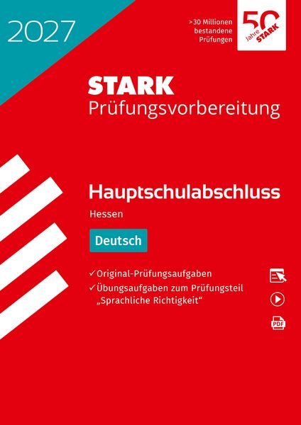 Produktbild: STARK Deutsch - Hauptschulabschluss 2027 Hessen - Pr&uuml;fungsvorbereitung