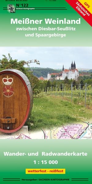 Produktbild: Mei&szlig;ner Weinland zwischen Diesbar-Seu&szlig;litz und Spaargebirge 1 : 15 000