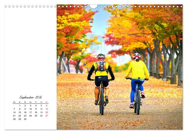 Produktbild: Fahrradtour. Radle dich frei und gesund! (Wandkalender 2026 DIN A3 quer), CALVENDO Monatskalender